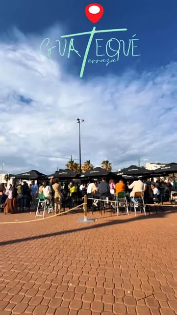 Terraza exterior de Guatequé publicada en su Instagram