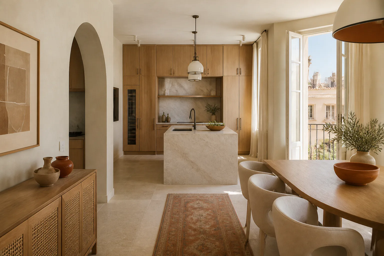 Ático con terraza tras el proyecto de interiorismo